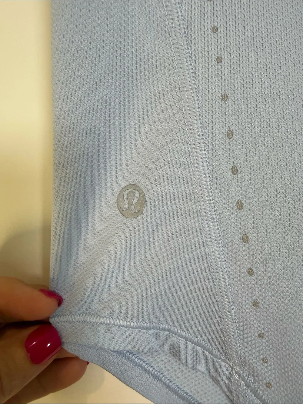 Lululemon Light Blue Short Sleeve Running Athletic Shirt Size 2